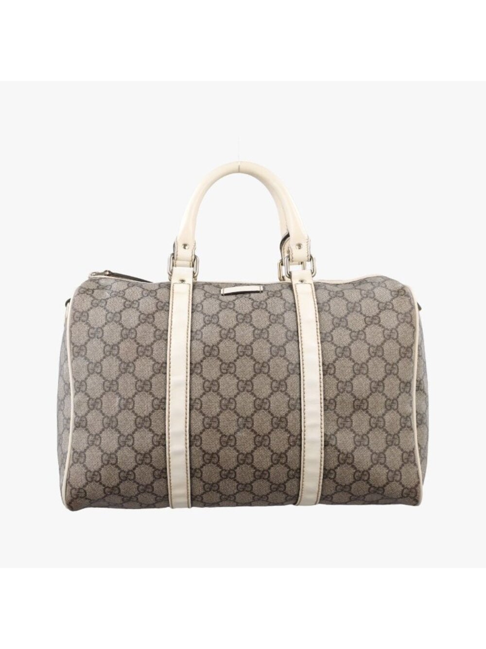 Gucci GG Plus Joy Supreme Beige White Leather Handbag